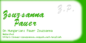 zsuzsanna pauer business card